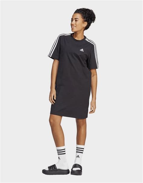 adidas t shirt kleid schwarz|Essentials 3.